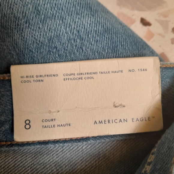American Eagle Girlfriend jeans size 8 NWT - Picture 7 of 8